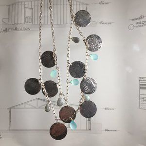 Vintage Stella & Dot Riviera Coin Necklace